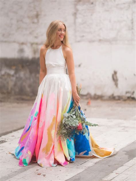 Rainbow wedding dress - A collection of dresses that will ensure you're the best dressed guest. shop all REAL BRIDE INSPO See All Madeline Schatz's Wedding Heather McMahan's Wedding Morgan Azurdia's Wedding Behind the Design: Heather McMahan Taylor Stark Jodee Debes Kate & Sarah's Wedding 